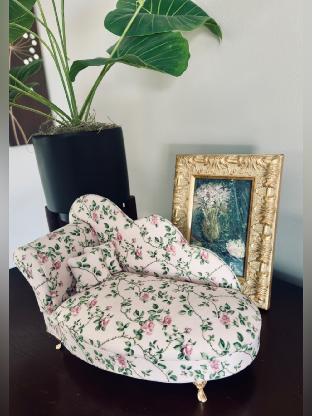 Shabby Chic Pink Floral Jewelry Organizer